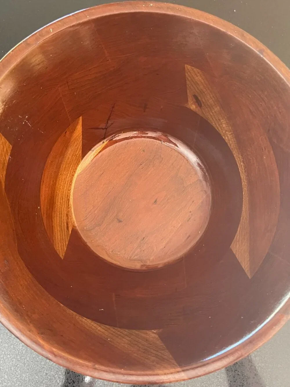 Large Black Walnut Salad Bowl Made in USA - Lebanon Supply